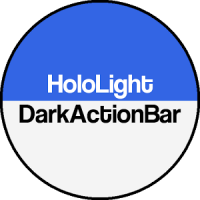 Dark ActionBar Navy CM Theme 0.1