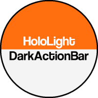 Dark ActionBar Orange CM Theme 0.1