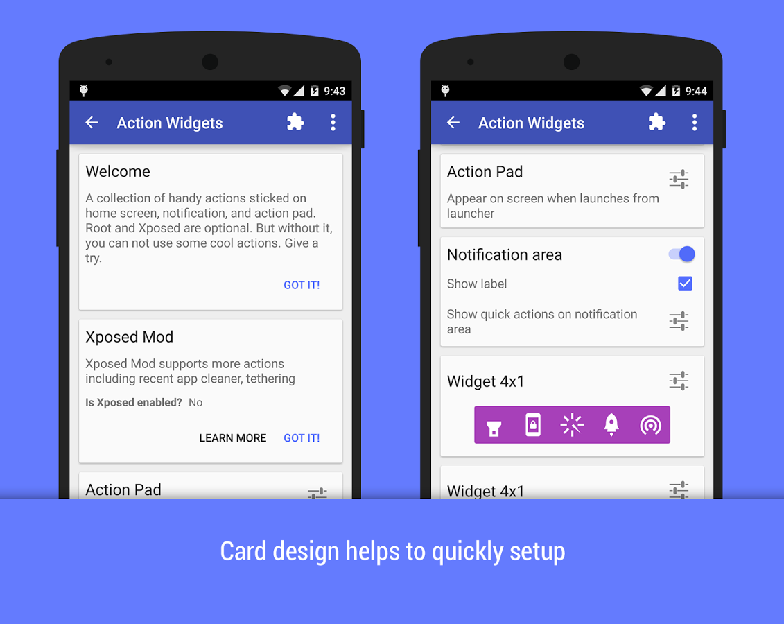 Action Widgets