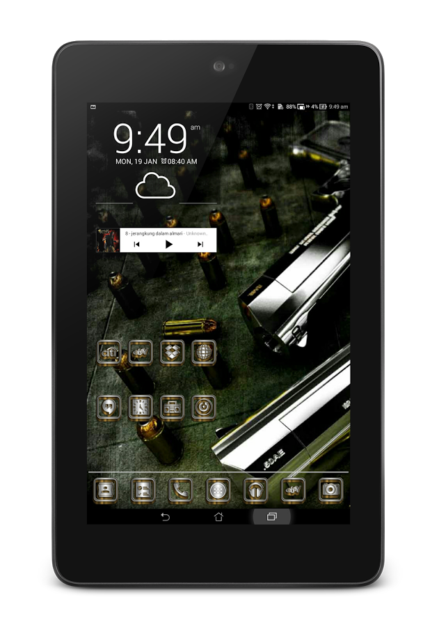 SilverGold 3D Icon CM&Launcher