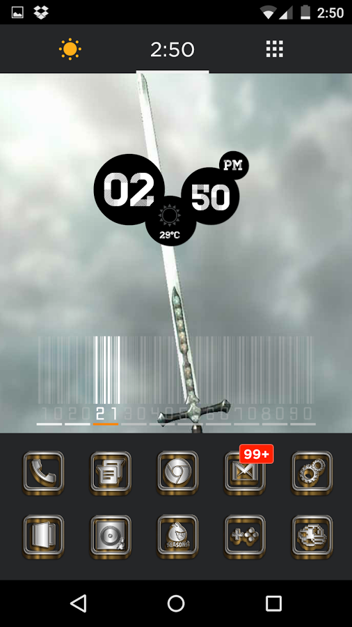 SilverGold 3D Icon CM&Launcher