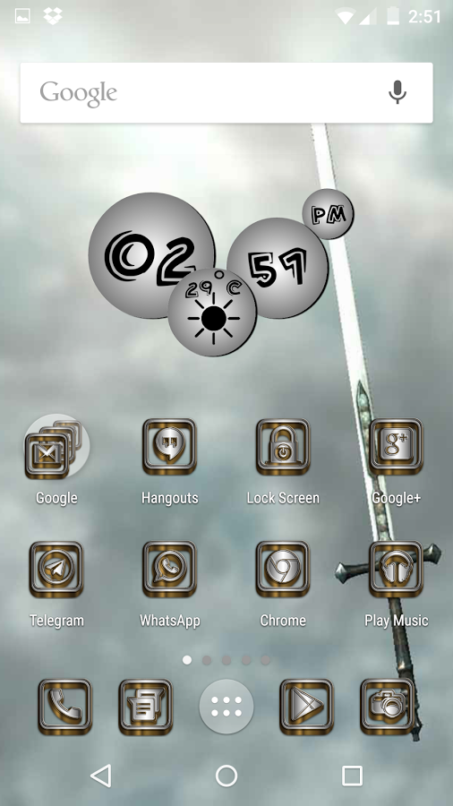 SilverGold 3D Icon CM&Launcher