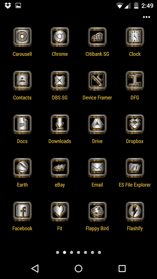 SilverGold 3D Icon CM&Launcher