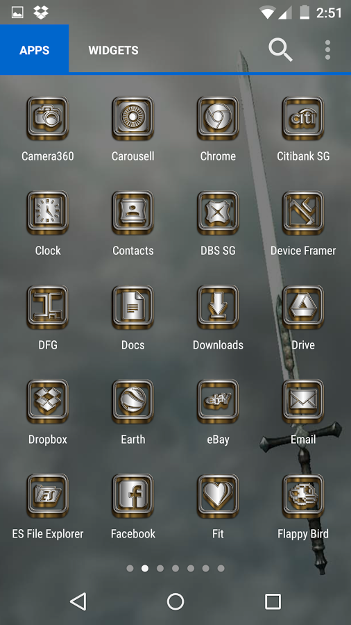 SilverGold 3D Icon CM&Launcher