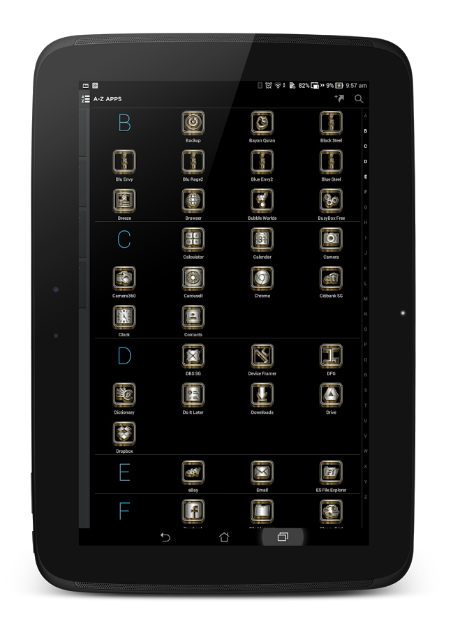 SilverGold 3D Icon CM&Launcher