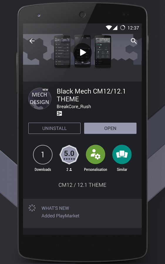 Black Mech CM12/12.1 THEME