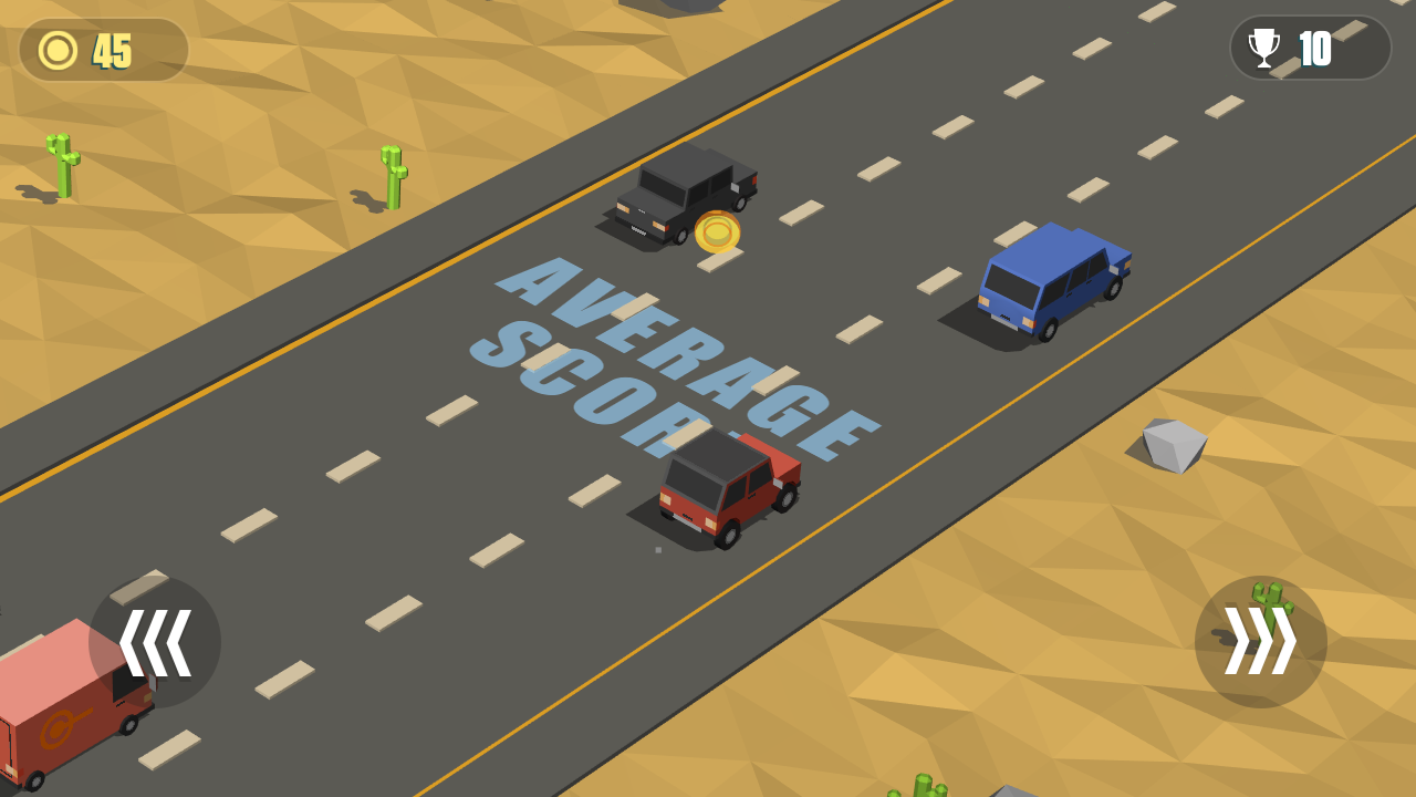 Blocky Cars: Traffic Rush