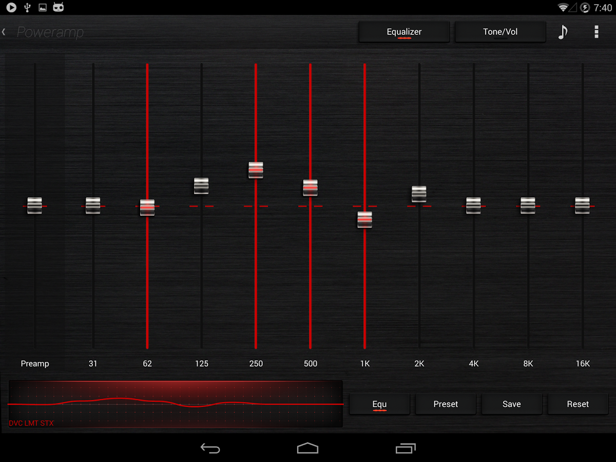 Skin for Poweramp Dark Metal