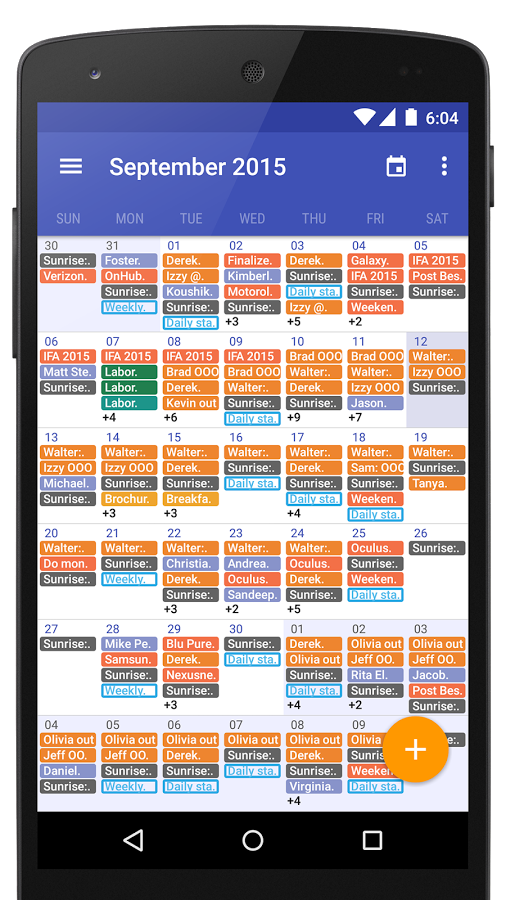 Today Calendar 2016