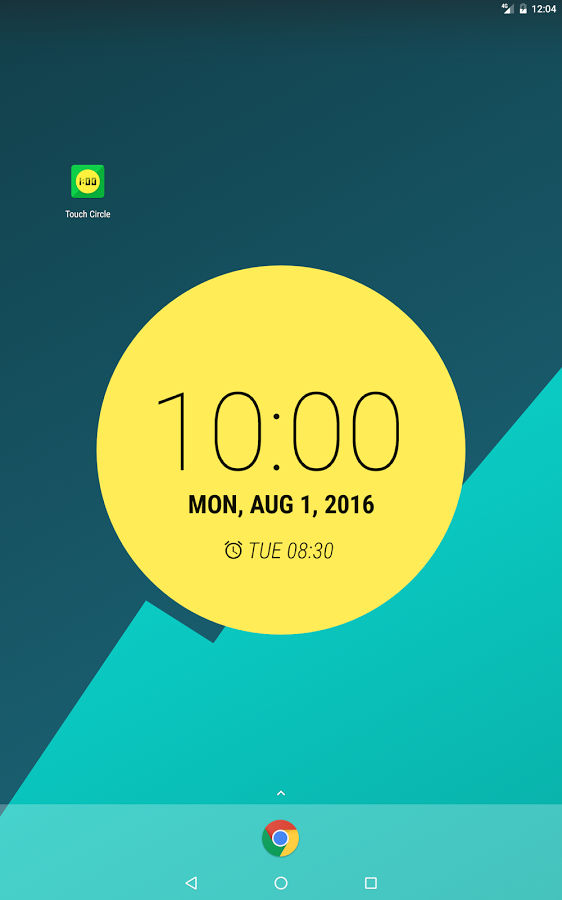 Touch Circle Clock Wallpaper +