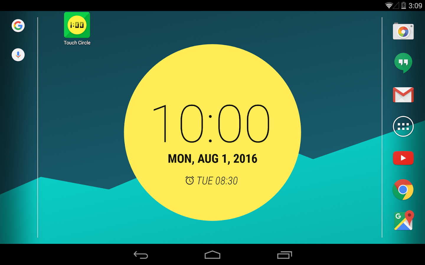 Touch Circle Clock Wallpaper +