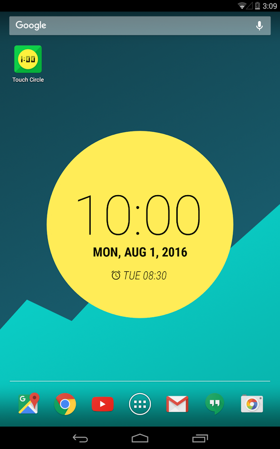 Touch Circle Clock Wallpaper +