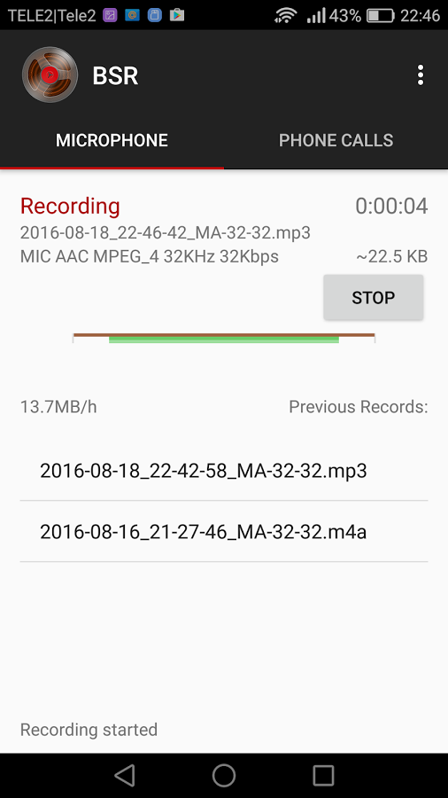 Background Sound Recorder