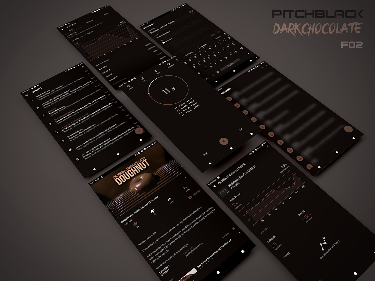 PitchBlack│Nougat✔Oreo✔Oxygen 8.0 Substratum Theme