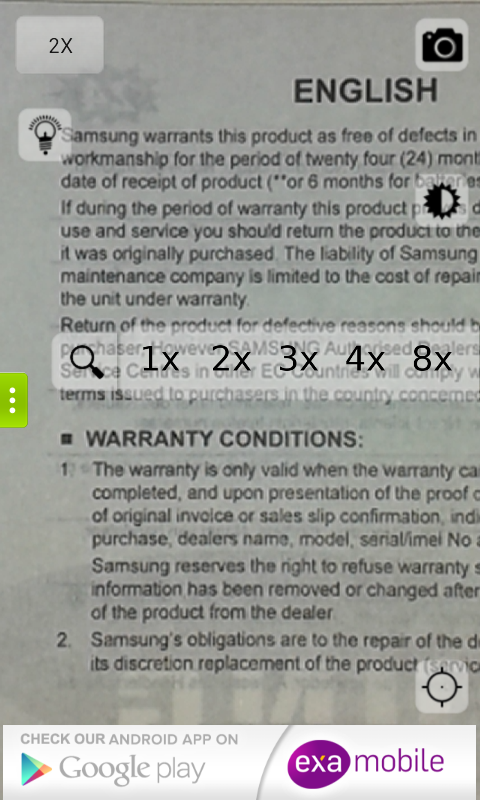 Pocket Magnifier with LED