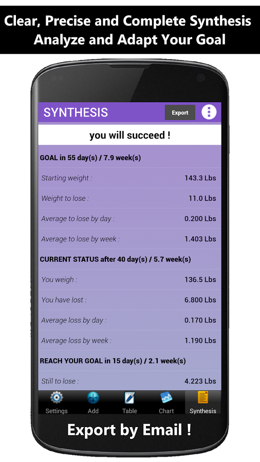 Weigh-In Deluxe Weight Tracker