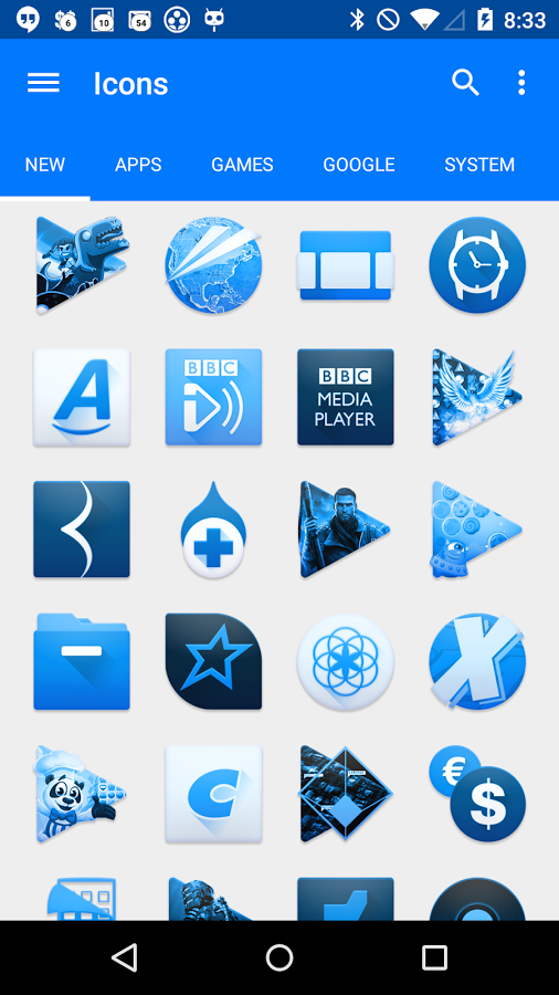 BLUE. - Icon Pack