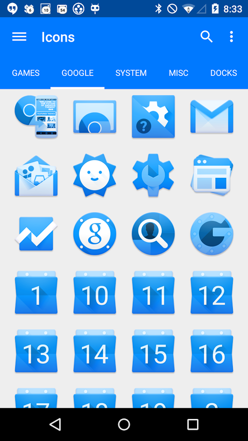 BLUE. - Icon Pack