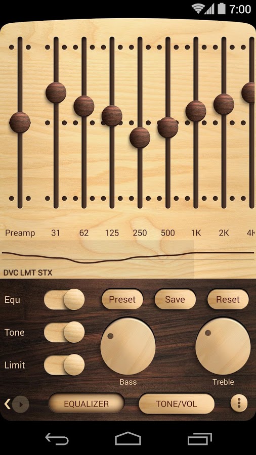 Poweramp skin Wooden