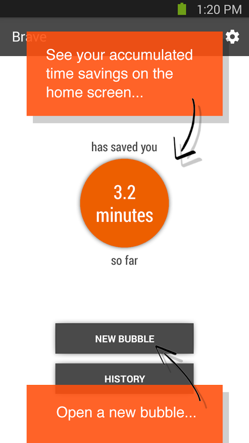 Brave Browser - Link Bubble