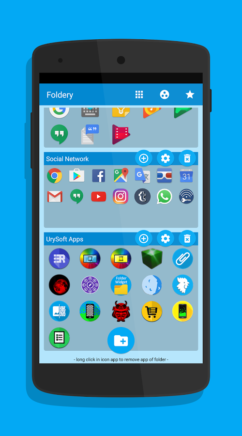 Foldery Multicon Folder Widget