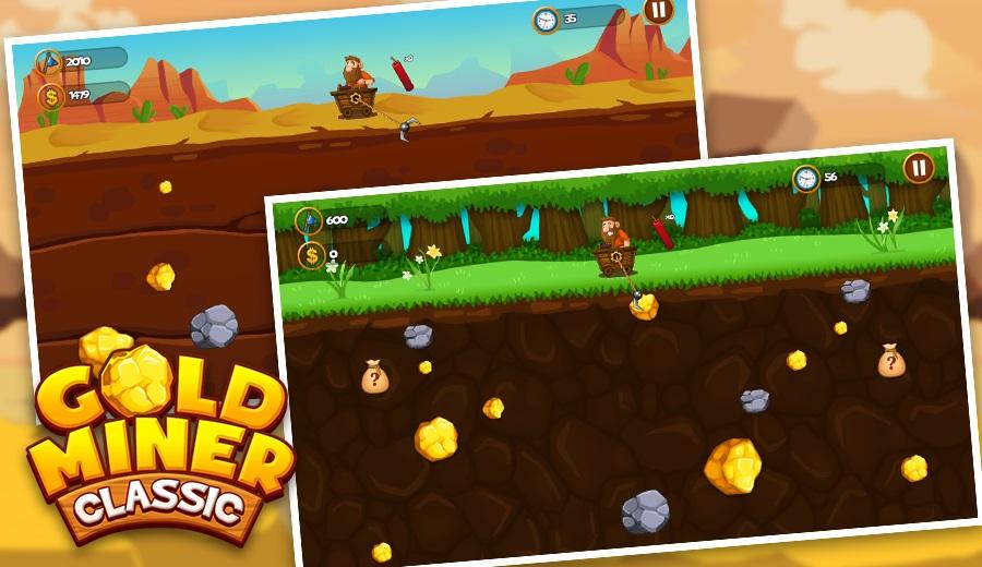 Gold Miner 2018 - Gold Mine Classic Version (Mod Money)