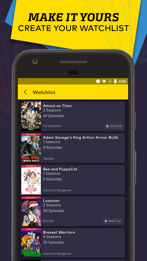 VRV: Anime, game videos & more