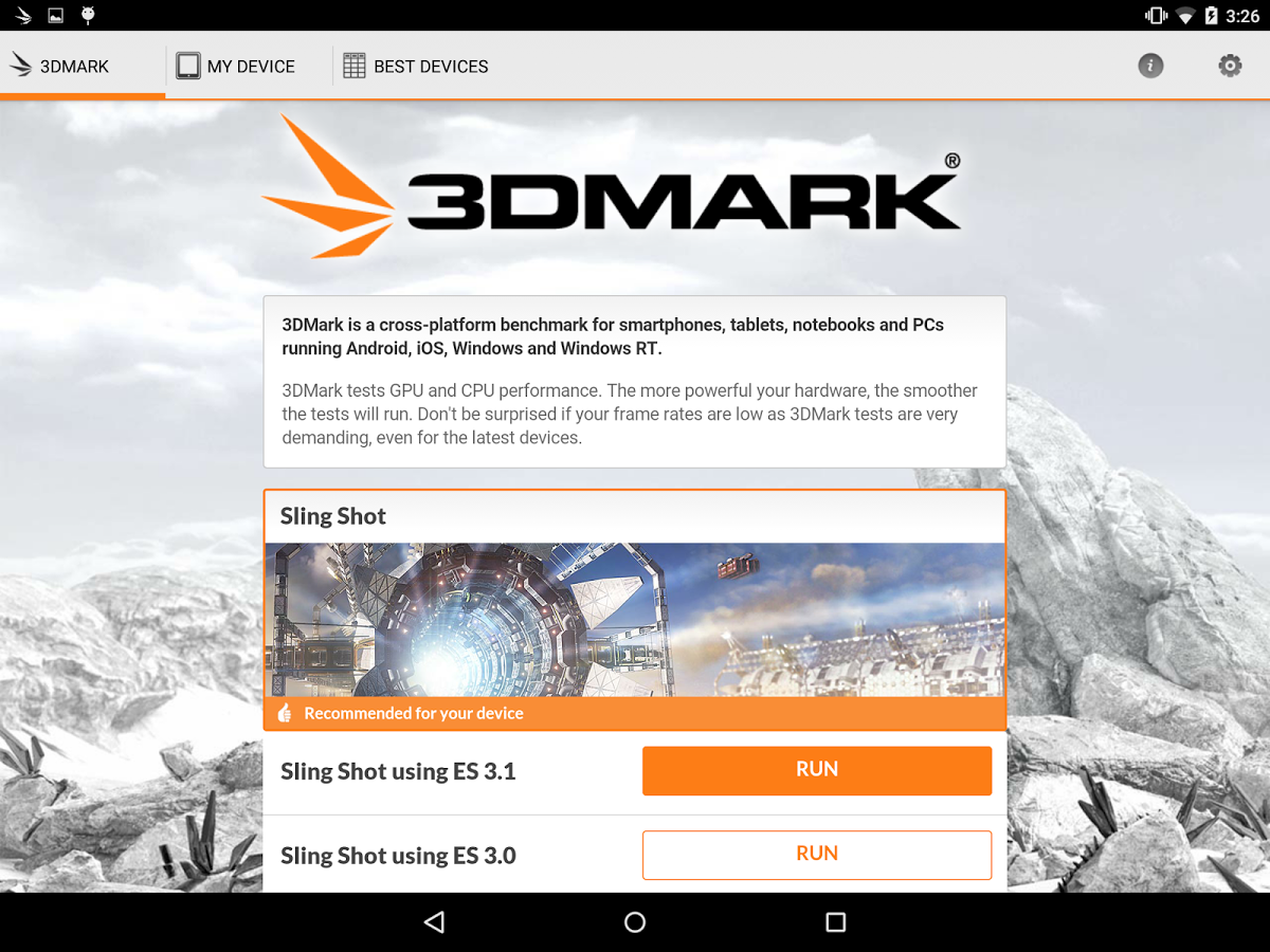 3DMark Sling Shot Benchmark