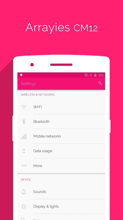 Arrayies Magenta CM12/11 theme