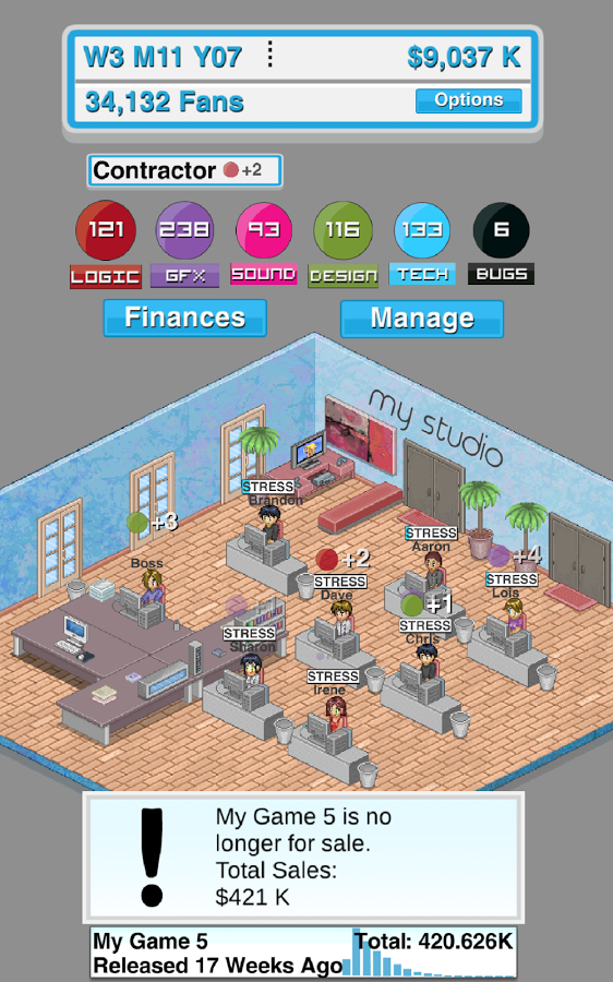 Game Studio Tycoon 2 (Mod Money)