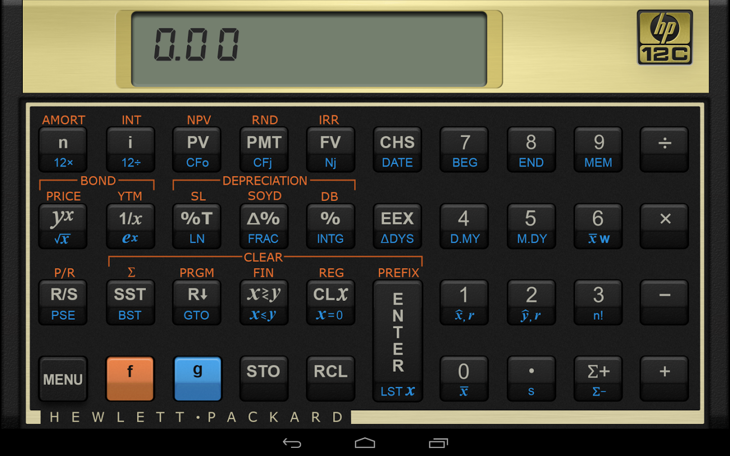 HP 12c Financial Calculator