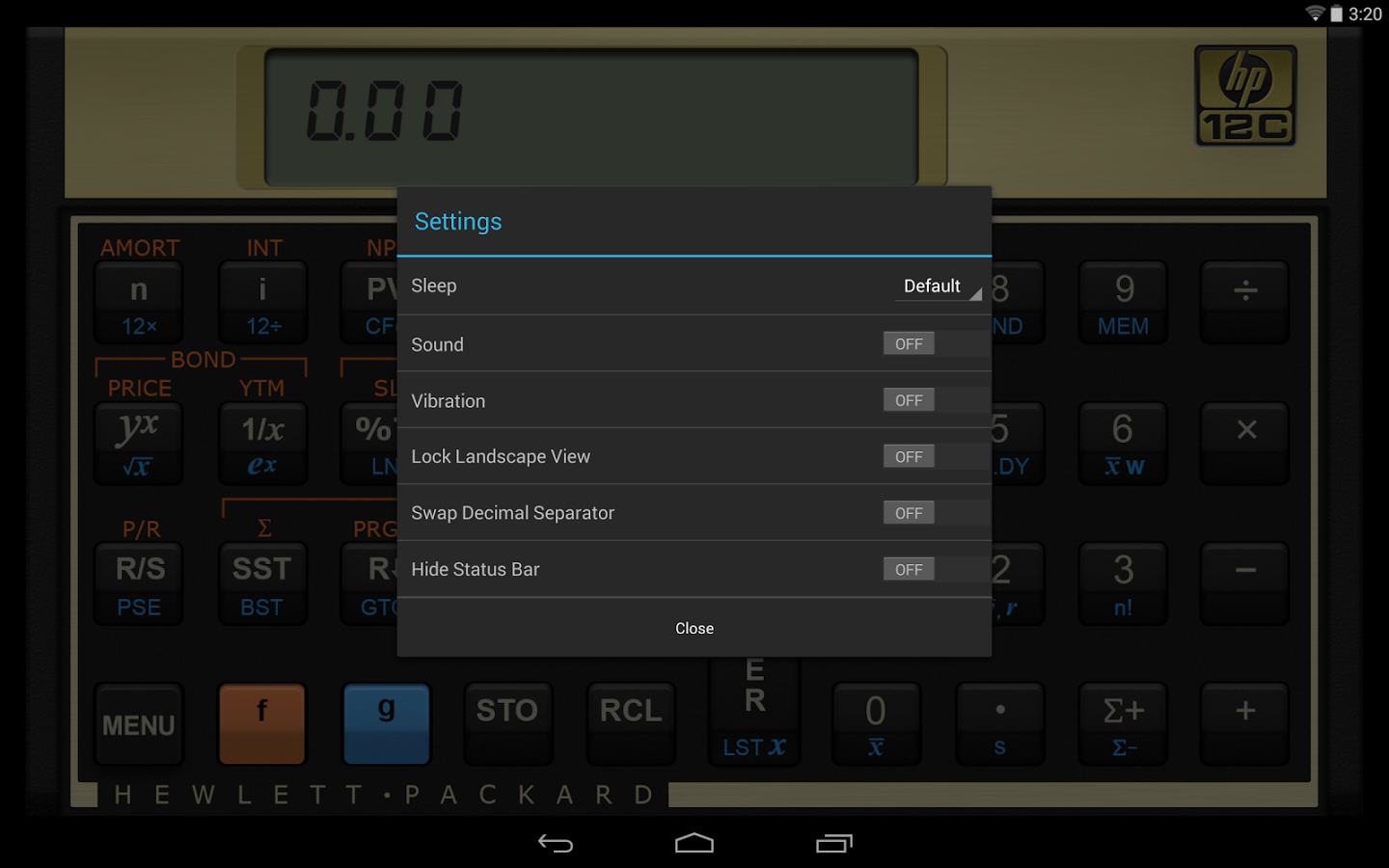 HP 12c Financial Calculator