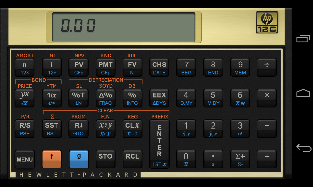 HP 12c Financial Calculator