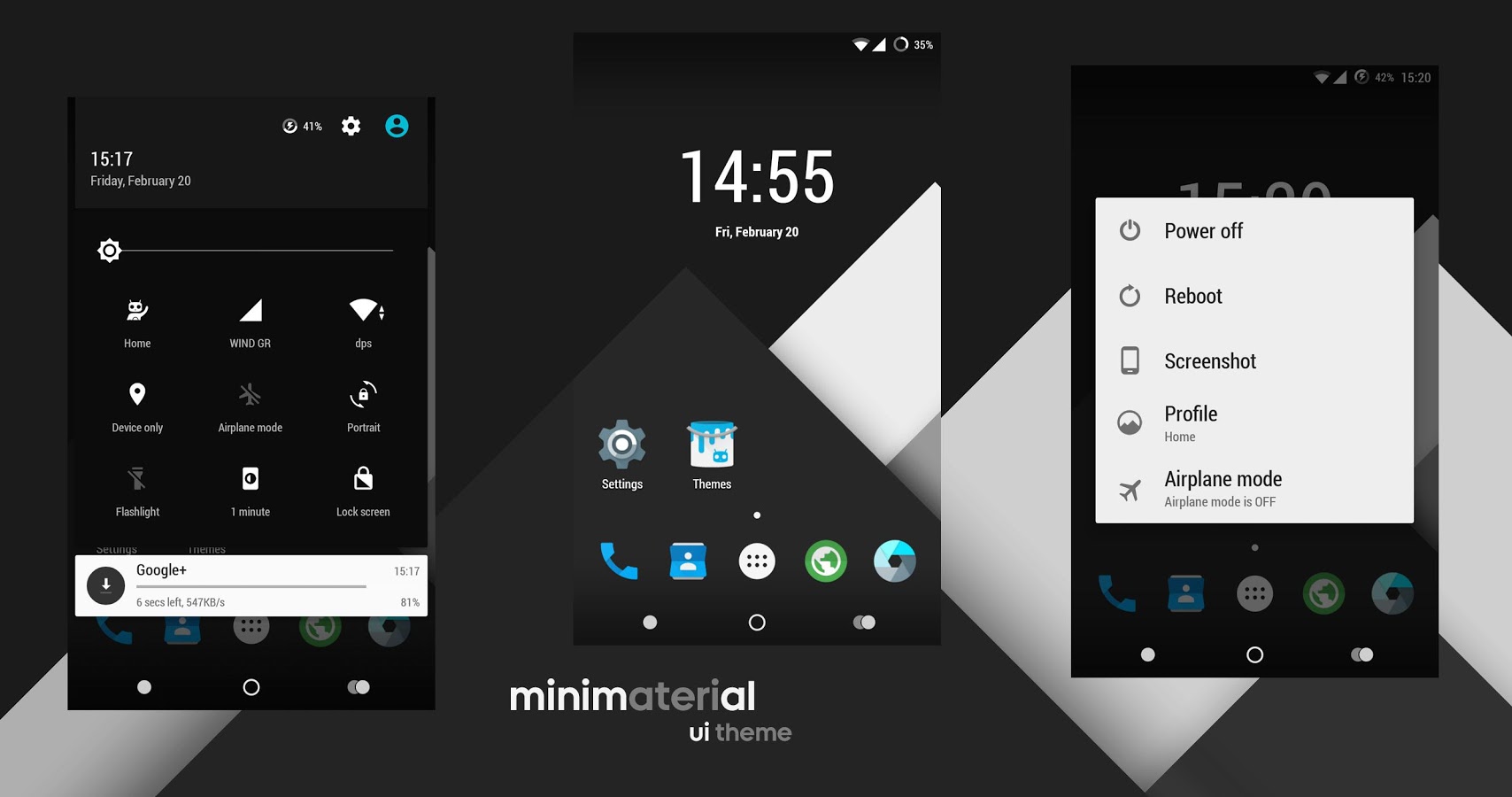 minimaterial - cm12 theme