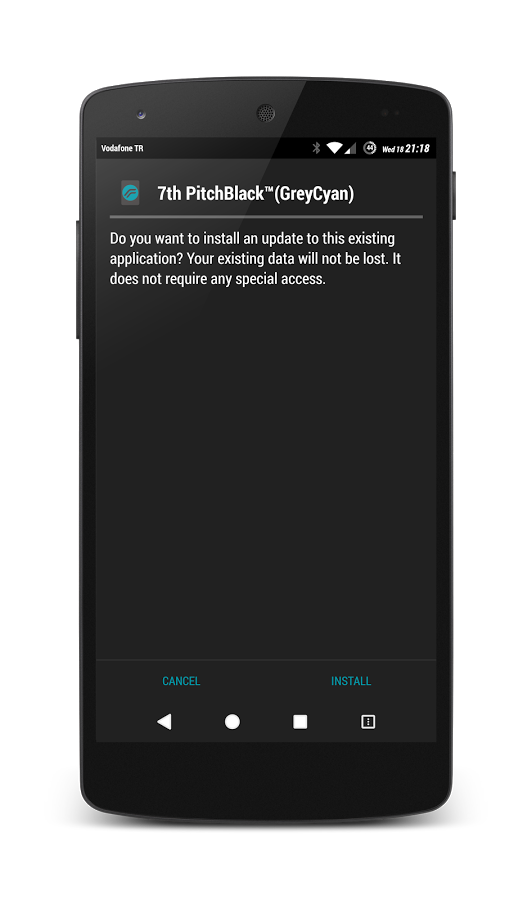 PitchBlack™ (G-Cyan) Theme