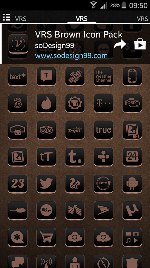 VRS Brown Icon Pack