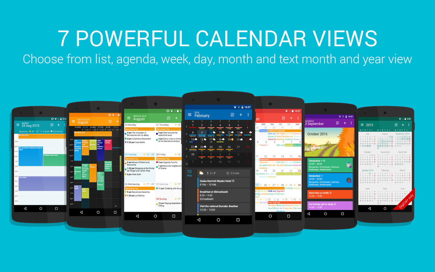 DigiCal calendar & widgets