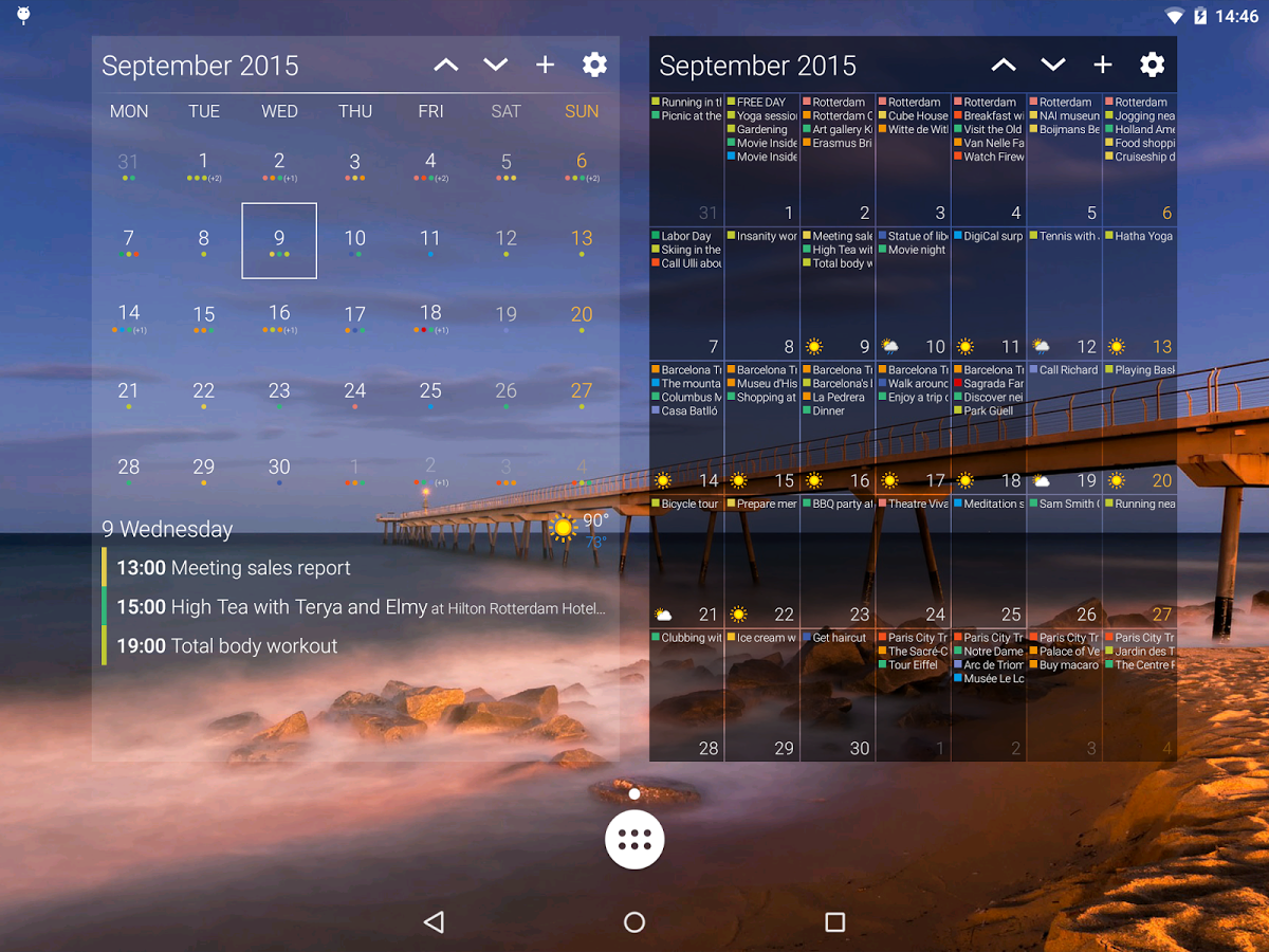 DigiCal calendar & widgets