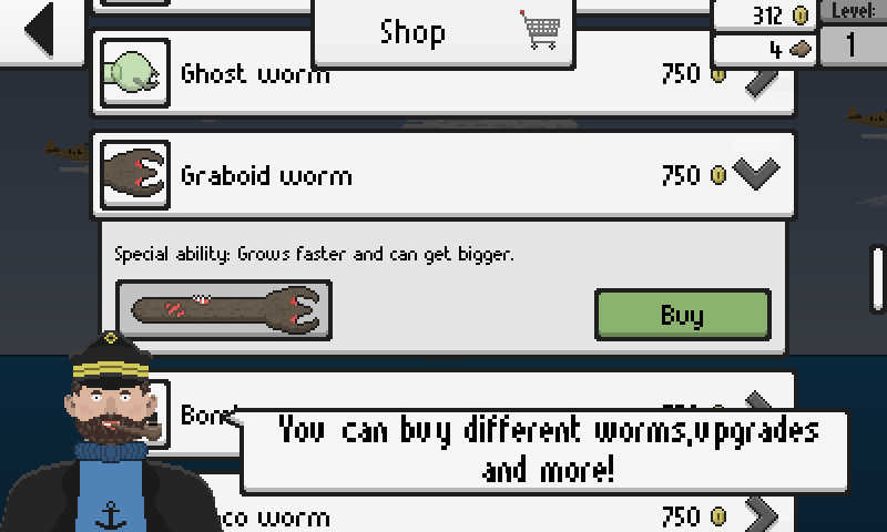 Prehistoric worm Deep sea (Mod Money)