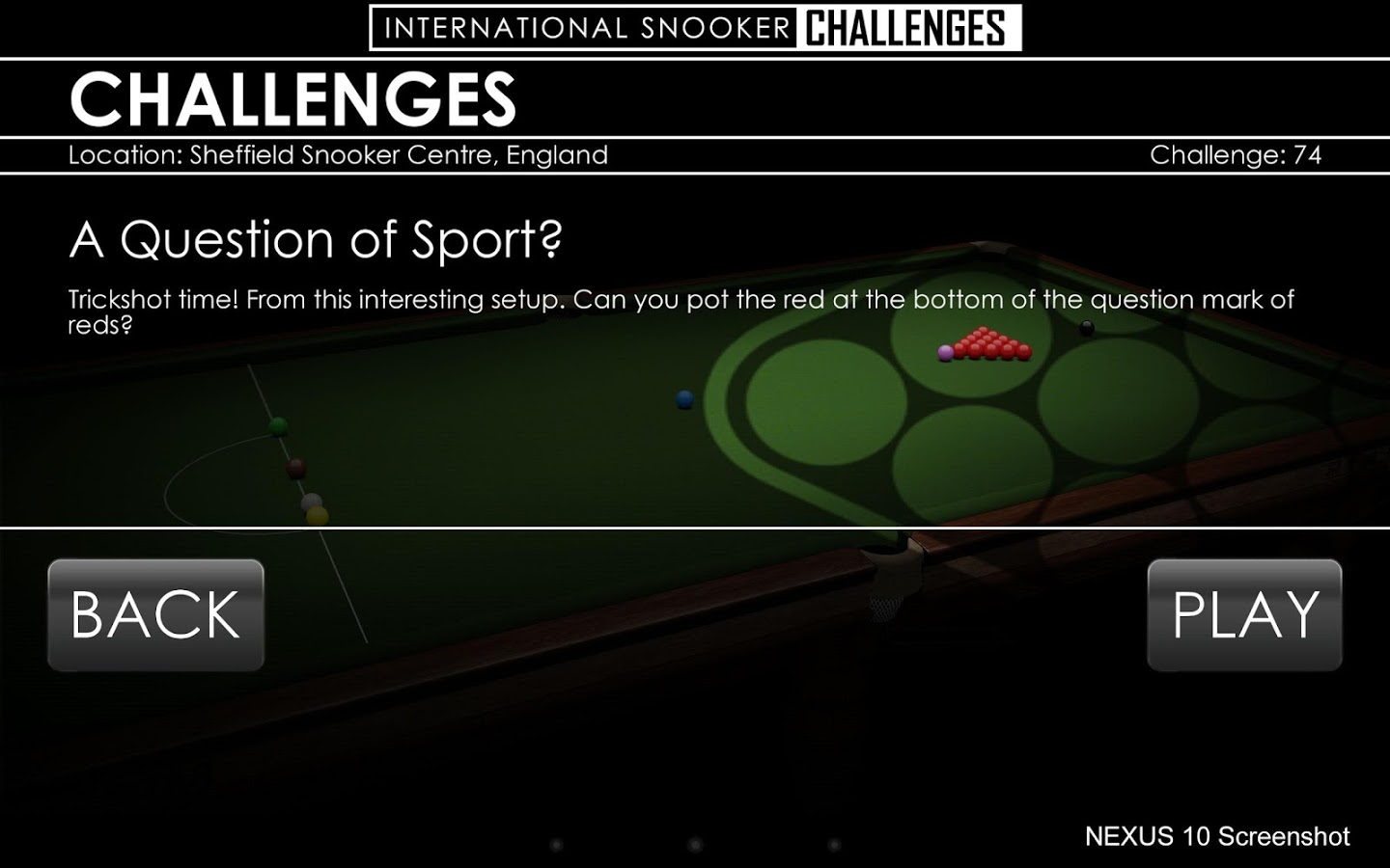 Snooker Challenges