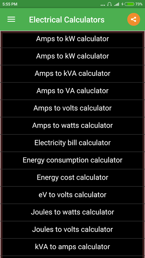 Electrical Calculator