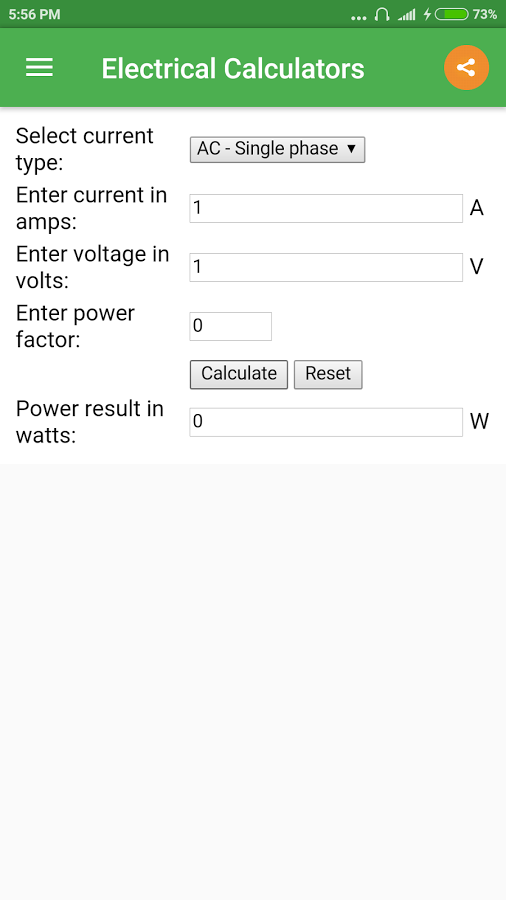 Electrical Calculator