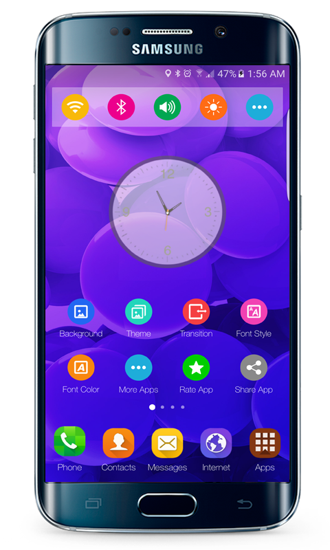 S8 launcher theme