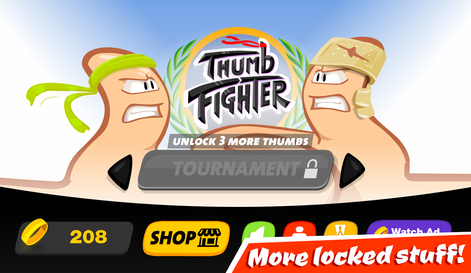 Thumb Fighter (Mod Money)