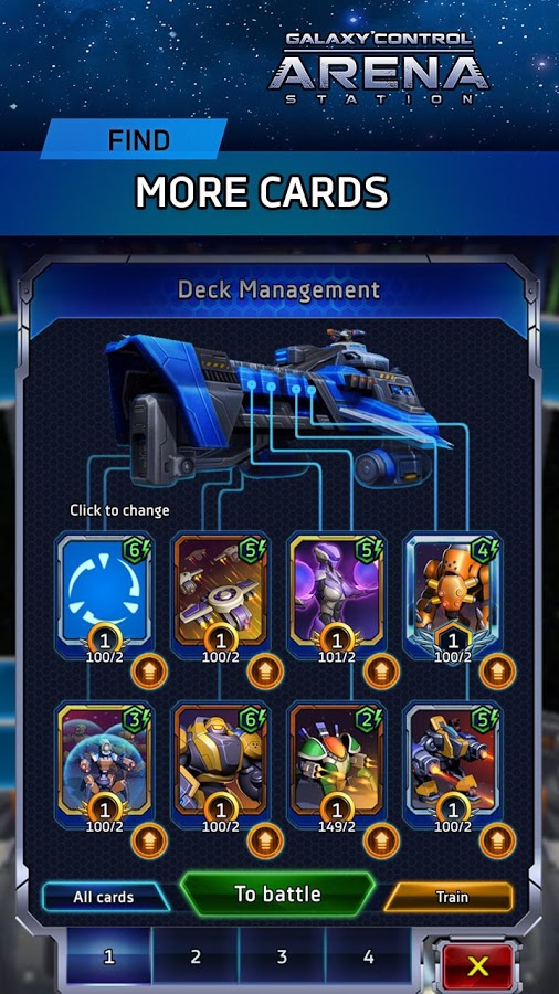 Arena: Galaxy Control online PvP battles