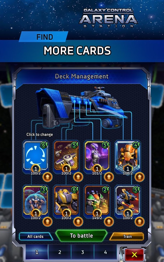 Arena: Galaxy Control online PvP battles