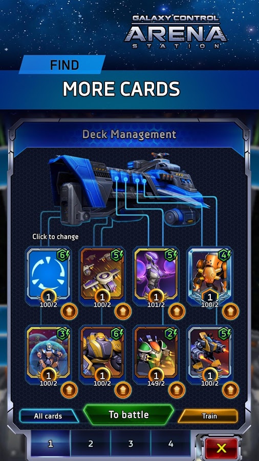 Arena: Galaxy Control online PvP battles