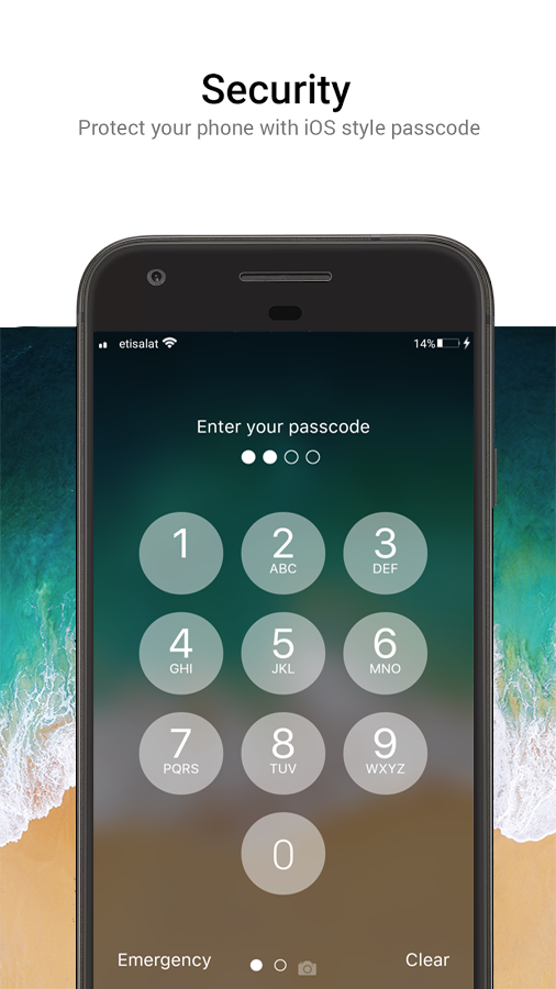 OS 11 Locker - Keypad Lock Screen (Phone 8 Style)