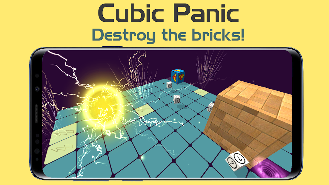 Cubic panic - Rush over the color bricks (Mod Money/Ad-Free)