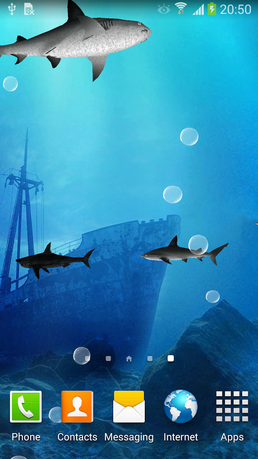 3D Sharks Live Wallpaper